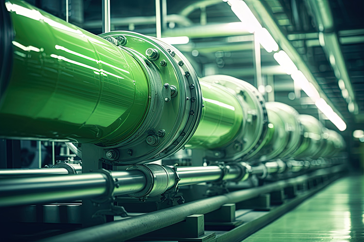 Renewable Diesel Green Pipes